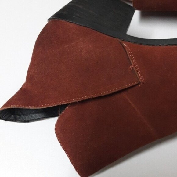 Me too  zena women suede leather boots women 7W holiday retro casual office boho - Picture 7 of 13